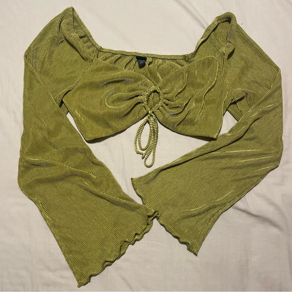 ⚡️CLEAROUT⚡️ Wild Fable Textured Olive Top